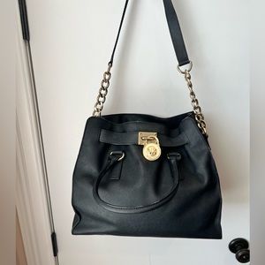 Michael Kors Black Leather Bag